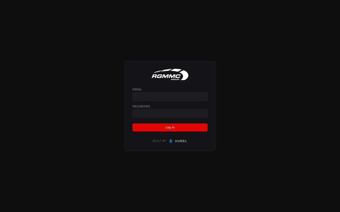 Pantalla de acceso del panel de gastos de RGMMC