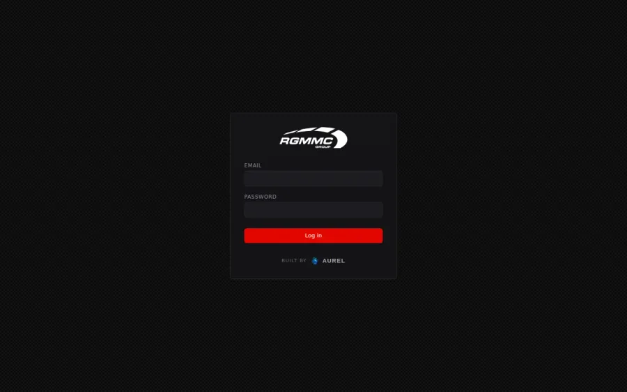 Pantalla de acceso del panel de gastos de RGMMC
