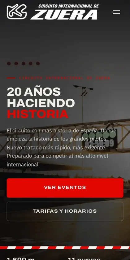 circuitointernacionaldezuera.es en el móvil